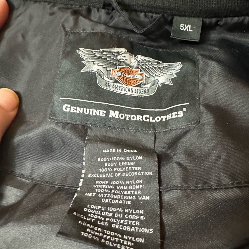 Harley Davidson nylon Bomber riding jacket - Picture 3 of 8